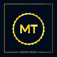 Initial Letter MT Logo Template Design Vector Illustration