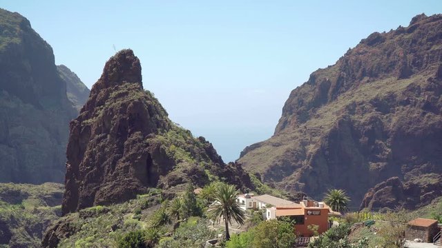 View on Mountain Village Maska in Tenerife, Canary Islands, Spain.