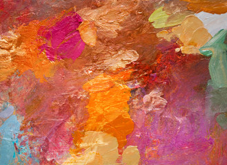 farben bunt pinselstriche spachtel