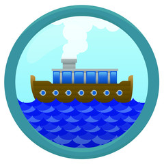 Obraz premium Boat in the see