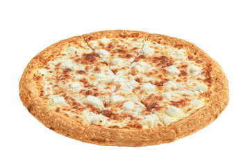 Italian pizza on a white background. isolate to create a pizza menu on the website or a printed menu.