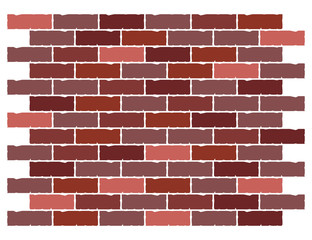 Brown brick wall background - Vector