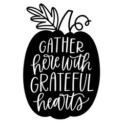 kbecca_vector_gatherhere_pumpkin_handwritten_lettering