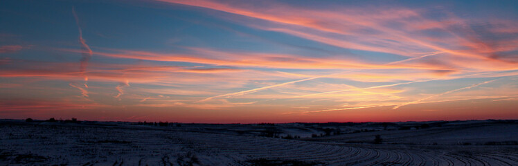 Iowa morning sky