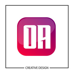 Initial Letter OA Logo Template Design Vector Illustration