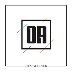 Initial Letter OA Logo Template Design Vector Illustration