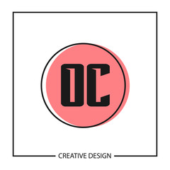 Initial Letter OC Logo Template Design Vector Illustration