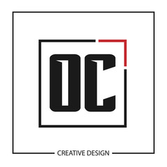 Initial Letter OC Logo Template Design Vector Illustration