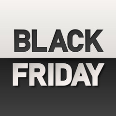 Black friday sale banner layout design. Vector EPS10.