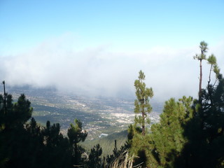 Cloudy landscape of Teneriffa