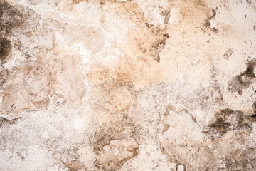 light grunge texture of old cracked concrete wall, destroyed plaster layer of antique surface