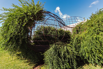 Garden of the olive trees of the cultural center of Bel&eacute;m