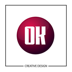 Initial Letter OK Logo Template Design Vector Illustration