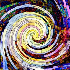 Fotobehang Return of Spiral Color © agsandrew