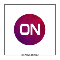 Initial Letter ON Logo Template Design Vector Illustration