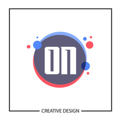 Initial Letter ON Logo Template Design Vector Illustration