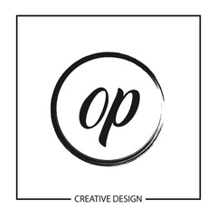 Initial Letter OP Logo Template Design Vector Illustration