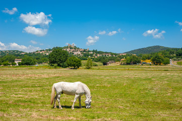 Fototapeta premium Townscape of Grimaud Village