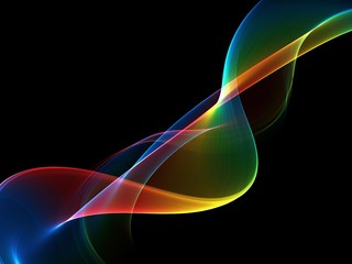     Abstract rainbow light wave futuristic background 