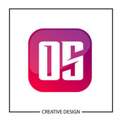 Initial Letter OS Logo Template Design Vector Illustration