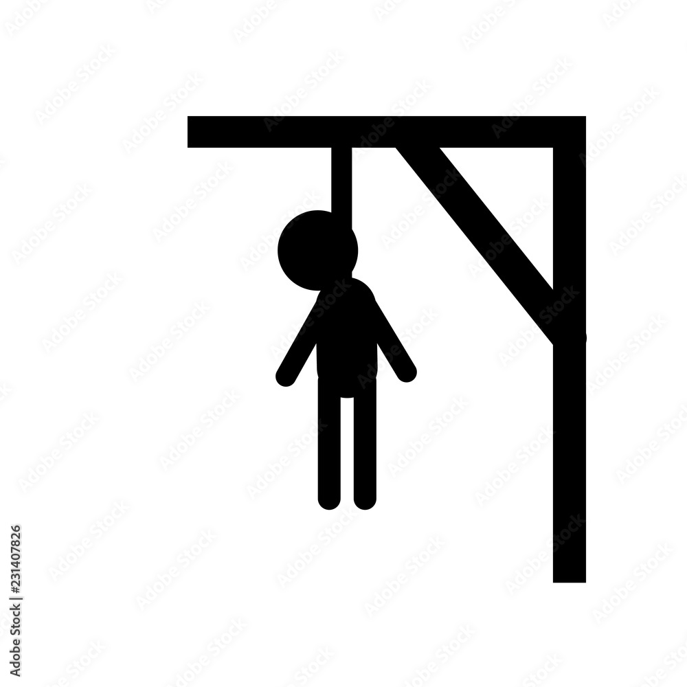 Poster execution icon. trendy execution logo concept on white background from army and war collection