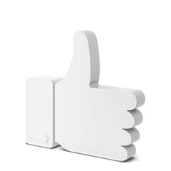 Like thumb up social network symbol
