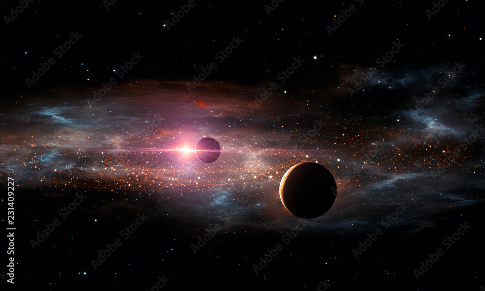 Canvas Prints extrasolar planets. outer space