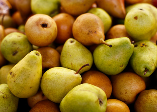 Pears green and yellow