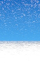 Obraz premium Blue sky background with white clouds. Cumulus white clouds in the clear blue sky in the morning. 3D illustration