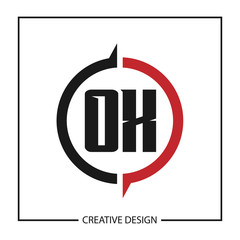 Initial Letter OX Logo Template Design Vector Illustration