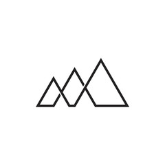 mountain infinity lines simple logo
