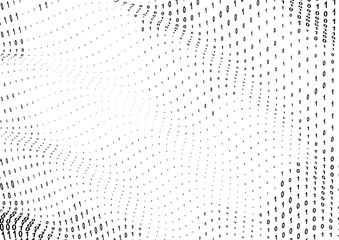 Naklejka premium Binary Computer Code Background or Gradient 01 Numbers Pattern