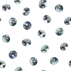 Seamless pattern with shyning diamonds.