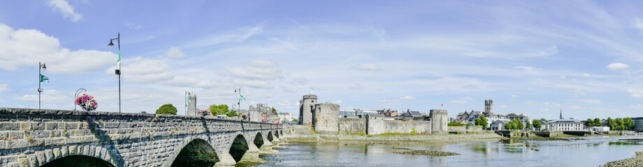 Panoramic View Limerick Ireland Panoramablick
