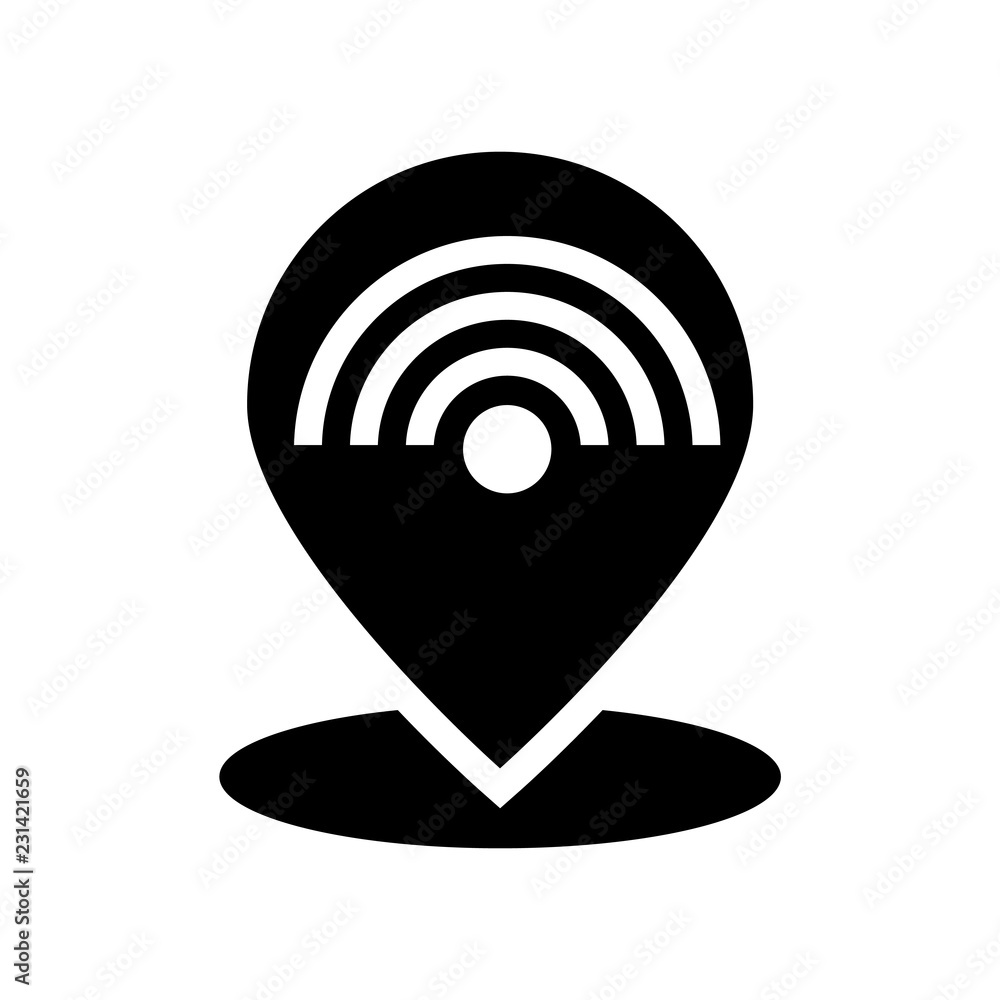 Poster geolocalization icon. trendy geolocalization logo concept on white background from maps and location