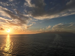 Amazing sea sunset