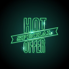 Green neon discount sale sign