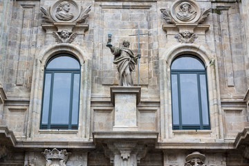 Fototapeta na wymiar Detalle Catedral de Santiago de Compostela