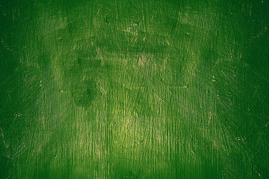 Vintage Wall-background And Texture With Large Details. Green Wall In Paint.