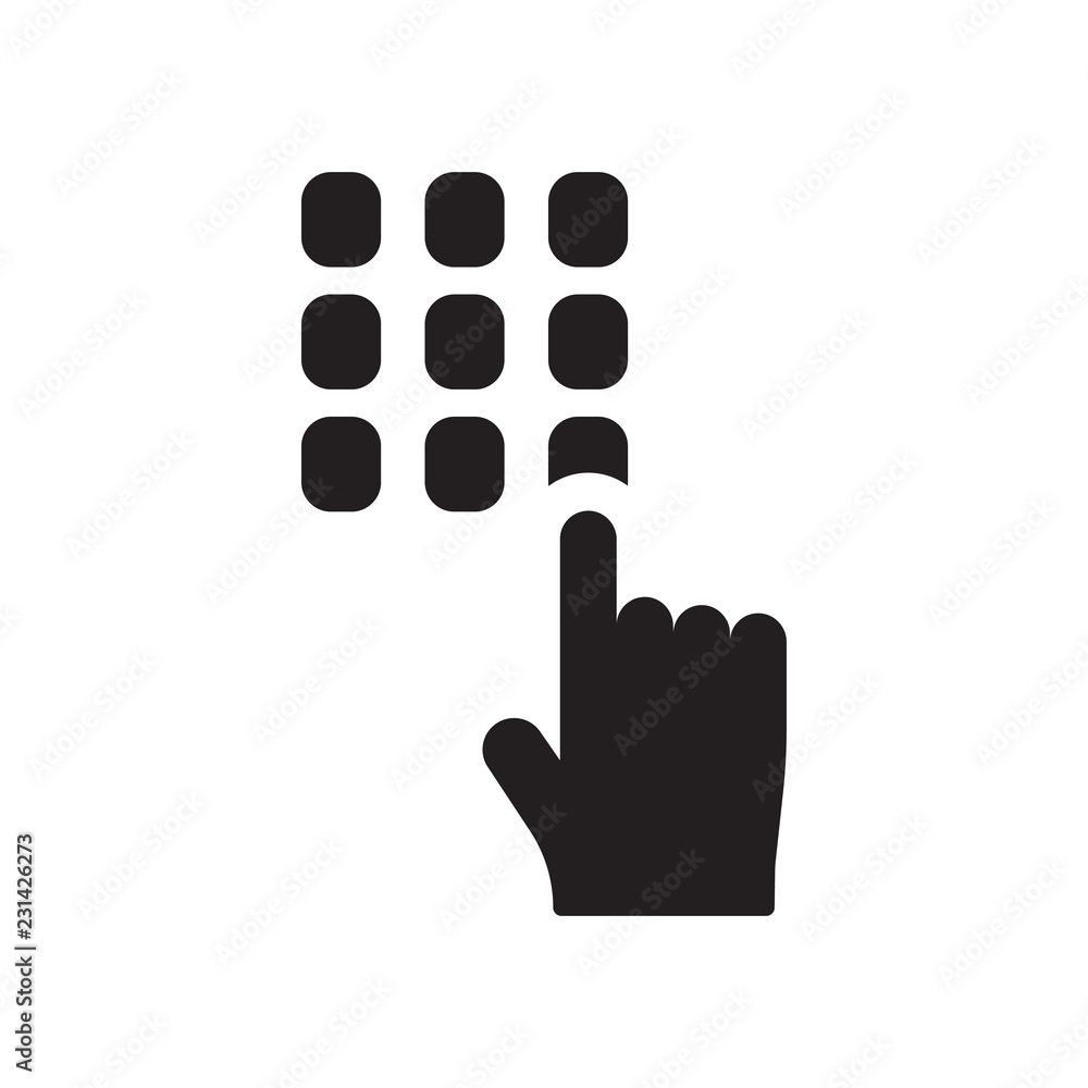 Poster security code icon. trendy security code logo concept on white background from smarthome collection