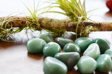 Green Quartz tumbled pocket stones for prosperity. Premium quality Green Quartz healing stones, perfect for alters, travel or jewelry!