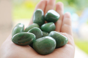 Green Quartz tumbled pocket stones for prosperity. Premium quality Green Quartz healing stones, perfect for alters, travel or jewelry!