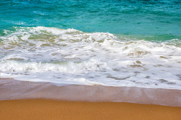 waves on the beach