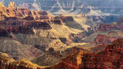 North Rim Grand Canyon from Bright Angel Point at the Lodge