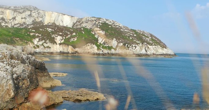 Holy Iland coast line on sunny day.
