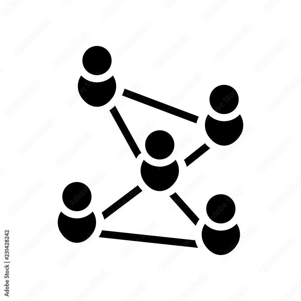 Poster connections icon. trendy connections logo concept on white background from user interface and web na