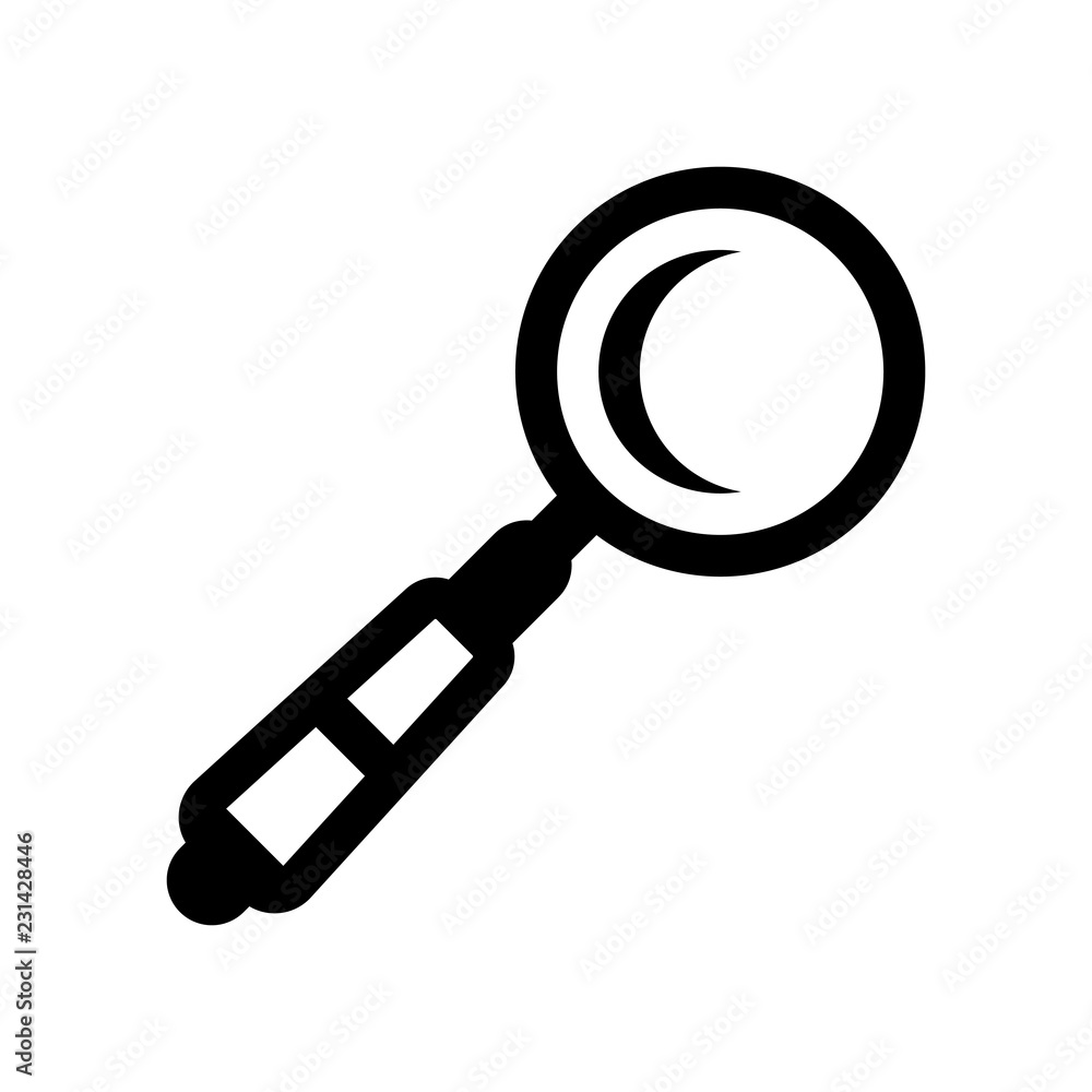 Poster magnifying glass icon. trendy magnifying glass logo concept on white background from user interface 