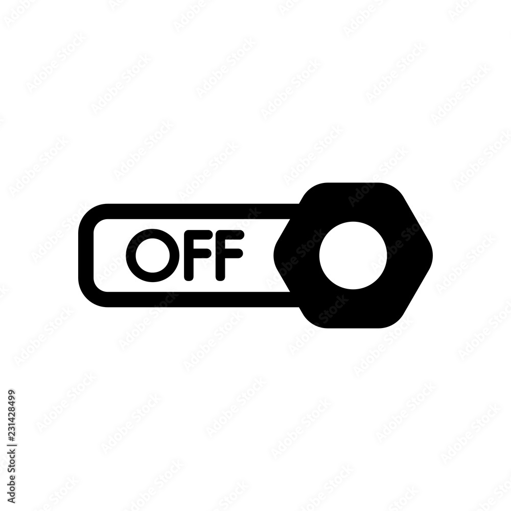 Aufkleber off icon. trendy off logo concept on white background from user interface and web navigation collect