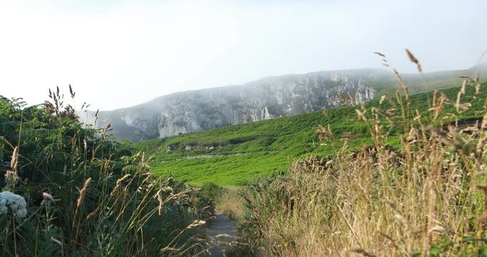 Holy Iland coast line on sunny day.