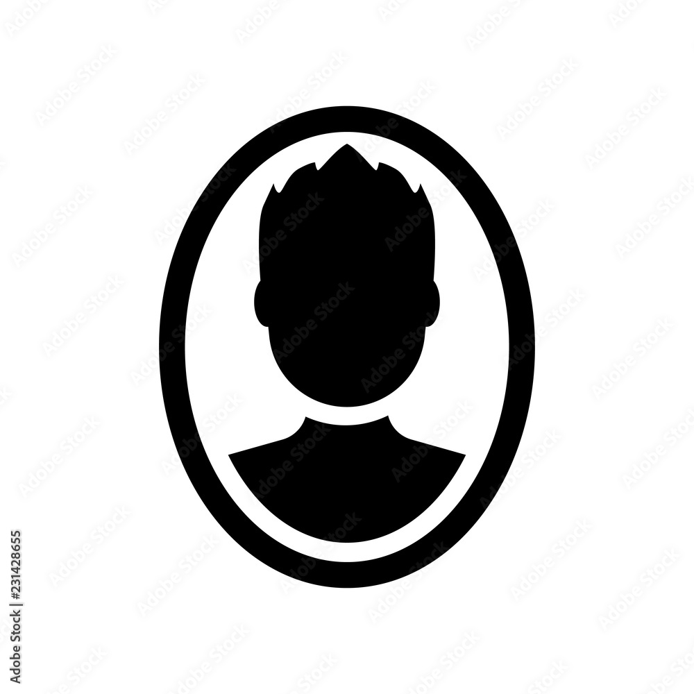 Poster user icon. trendy user logo concept on white background from user interface and web navigation colle